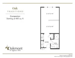 Oak companion floor plan