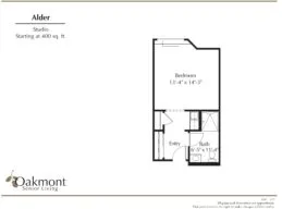Alder studio floor plan