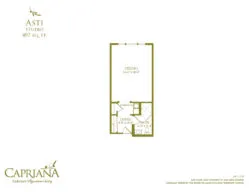 Asti Studio floor plan