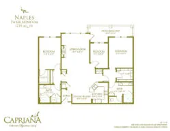Naples three bedroom floor plan