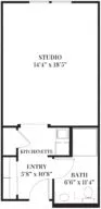 Madrone Studio floor plan