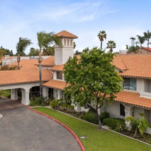 Aerial view of Chino Hills residence