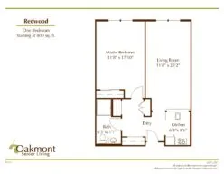 Redwood floor plan