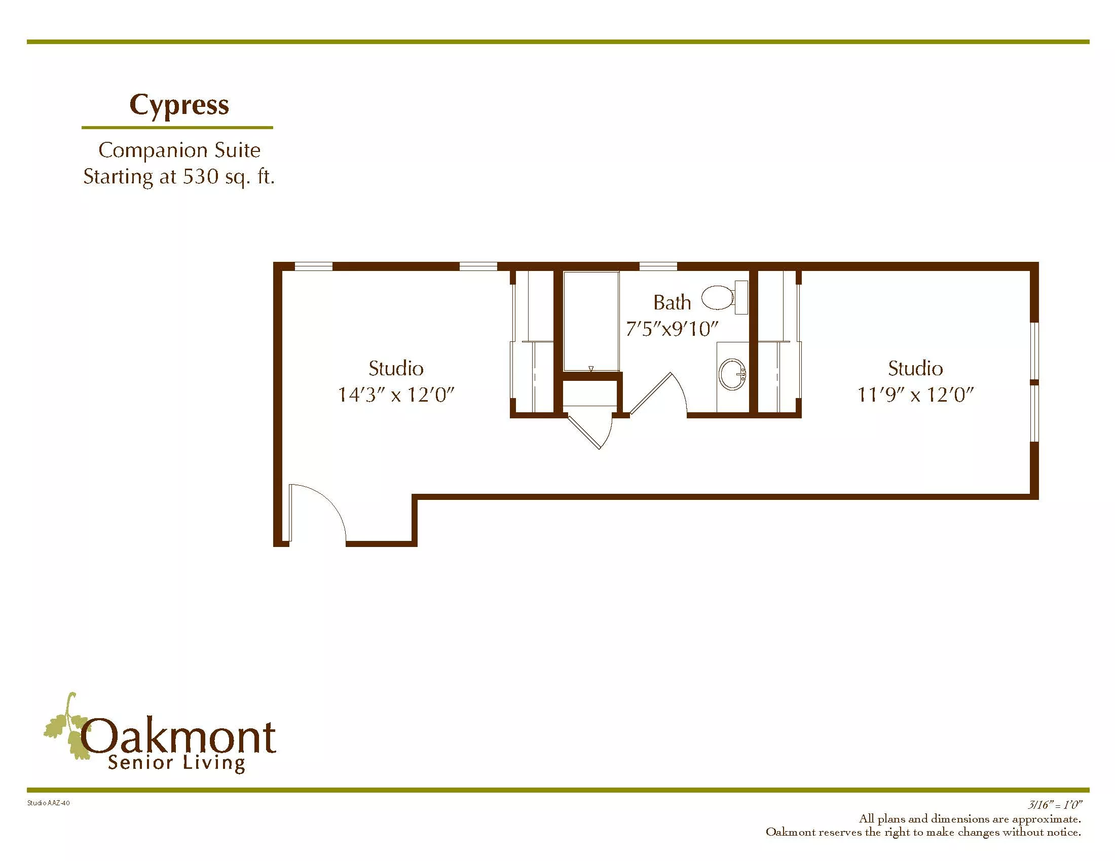 Cypress floor plan