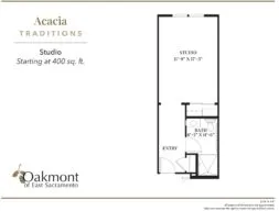 Acacia Studio floor plan