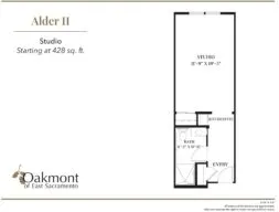 Alder Studio floor plan