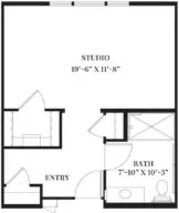 Manzanita Studio Suite floor plan
