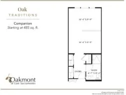 Oak companion floor plan