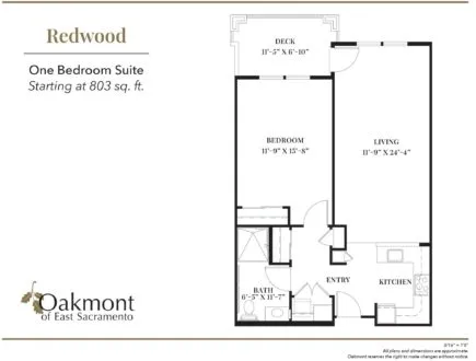 Redwood one bedroom suite