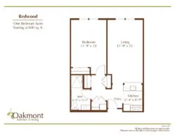 Redwood one bedroom