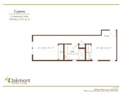 Cypress Companion Suite floor plan