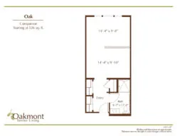 Oak Companion Suite floor plan
