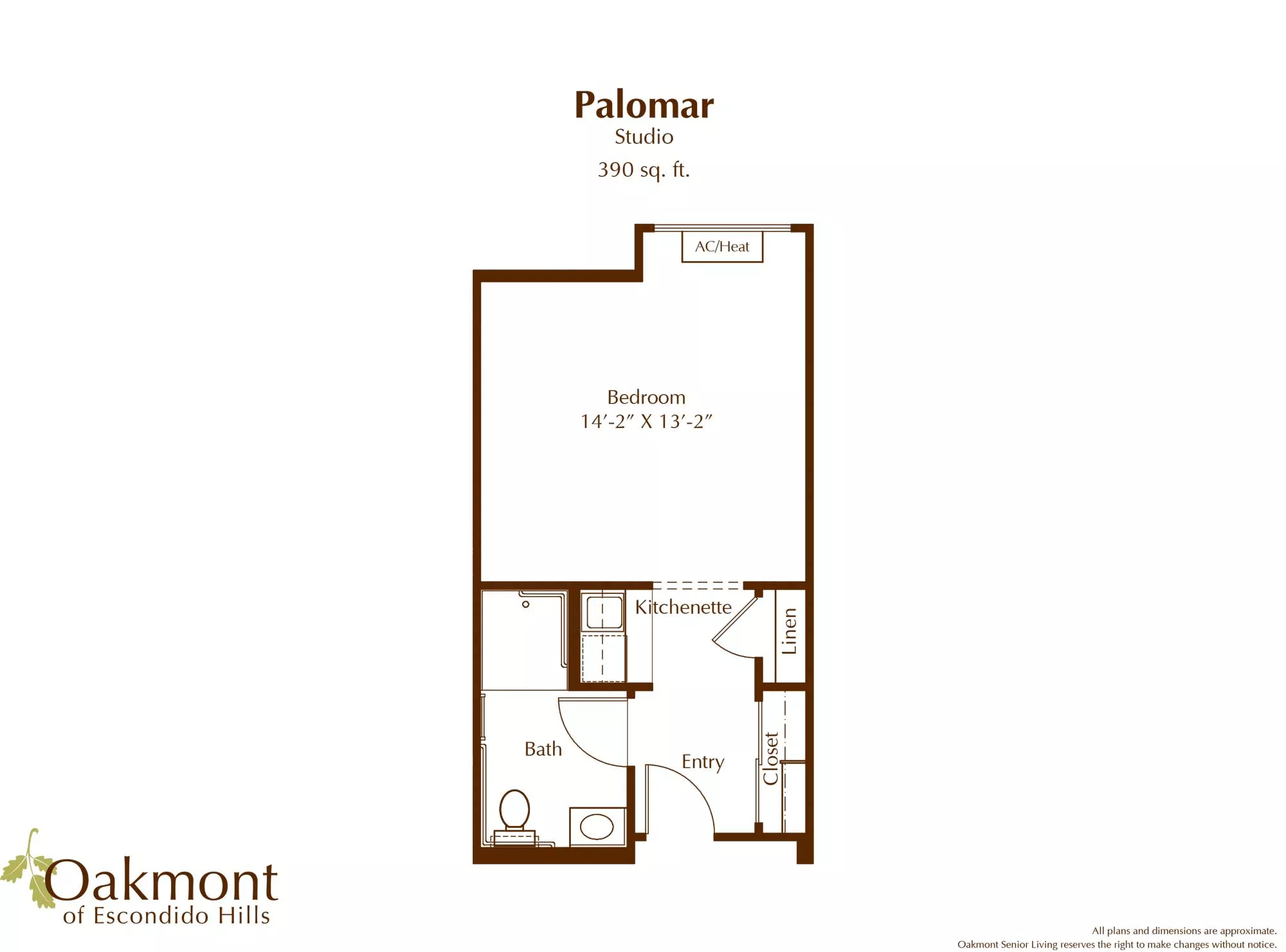 Palomar studio floor plan