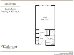 Madrone Studio Suite floor plan