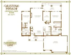 Calistoga two bedroom and two bath with den