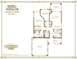 Riebli two bedroom and two bath floor plan