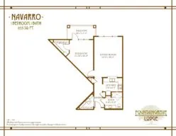 Navarro one bedroom floor plan