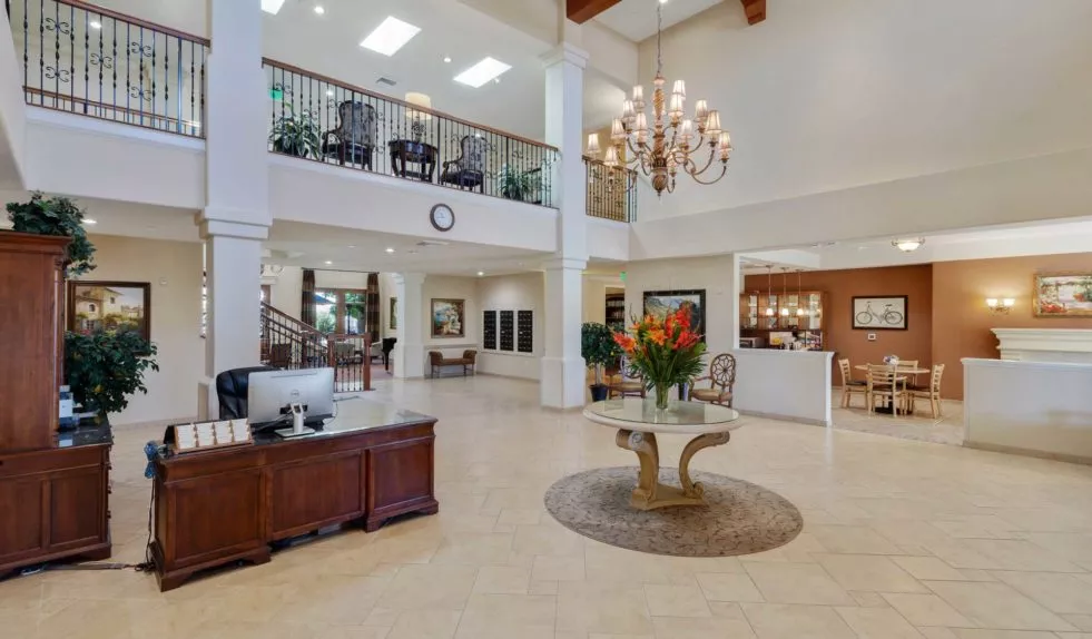 Fresno entry hall with beautiful chandelier