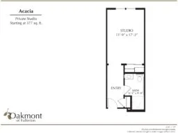 Acacia Private studio floor plan