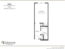 Alder studio floor plan
