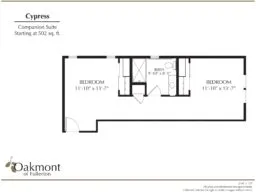 Cypress companion suite floor plan