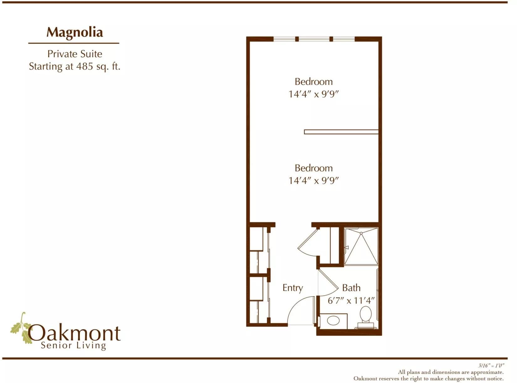 Magnolia Private Suite floor plan