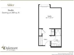 Alder studio floor plan