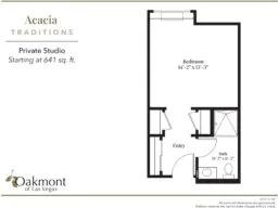 Acacia private studio floor plan
