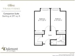 Olive companion suite floor plan