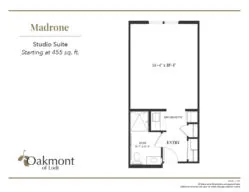 Madrone Studio Suite floor plan