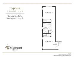 Companion Suite floor plan