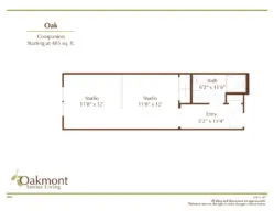 Oak companion floor plan