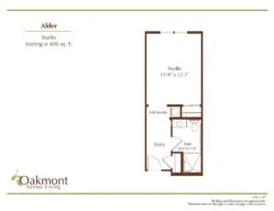 Alder Studio floor plan
