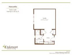 Manzanita studio floor plan