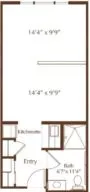 Pine open bedroom floor plan