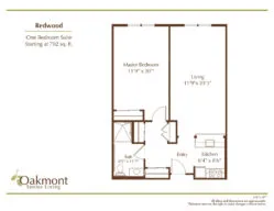 Redwood one bedroom