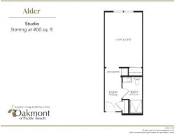 Alder Studio Floor Plan