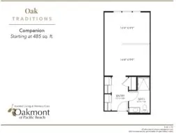 Oak Companion Suite Floor Plan
