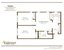 Walnut floor plan