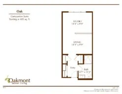 Oak floor plan
