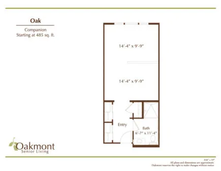 Oak Companion floor plan