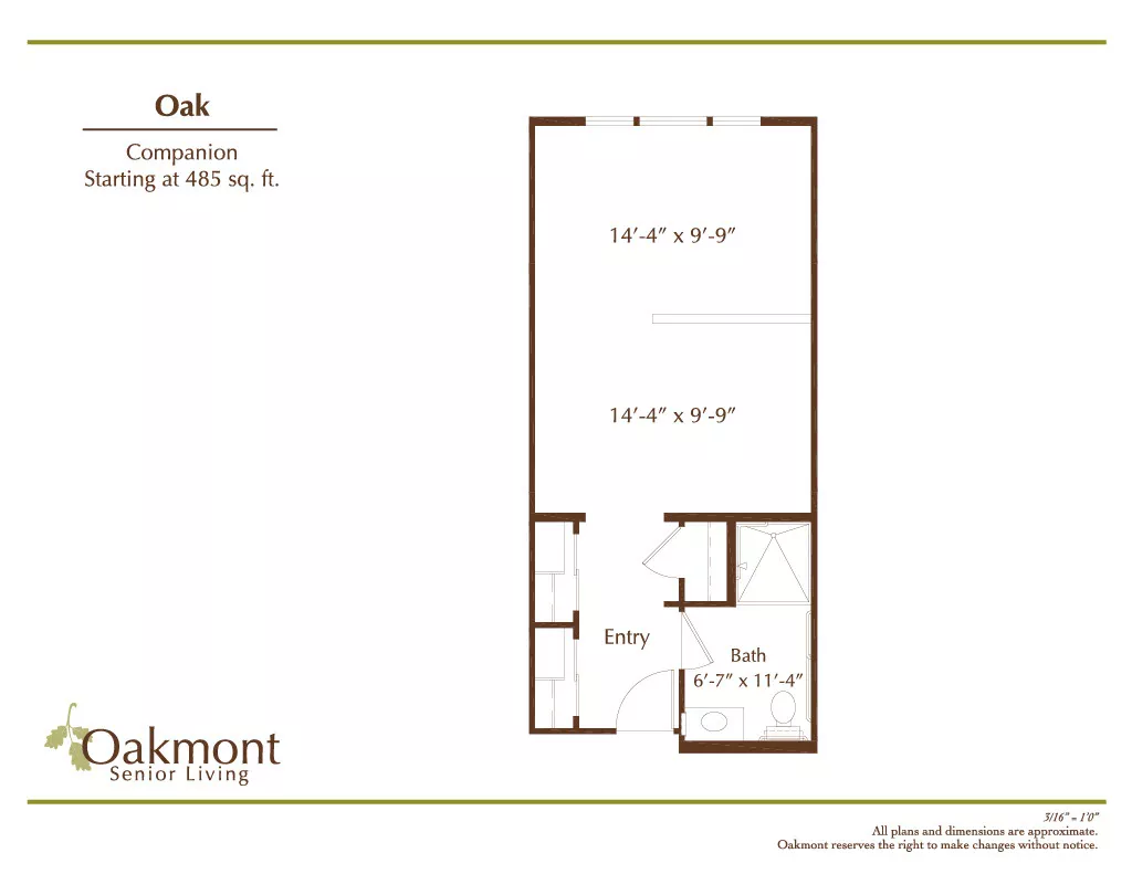 Oak Companion floor plan