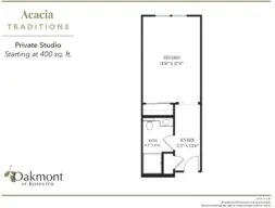 Acacia Private Studio floor plan