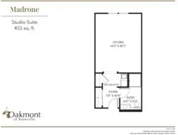 Madrone Studio Suite floor plan