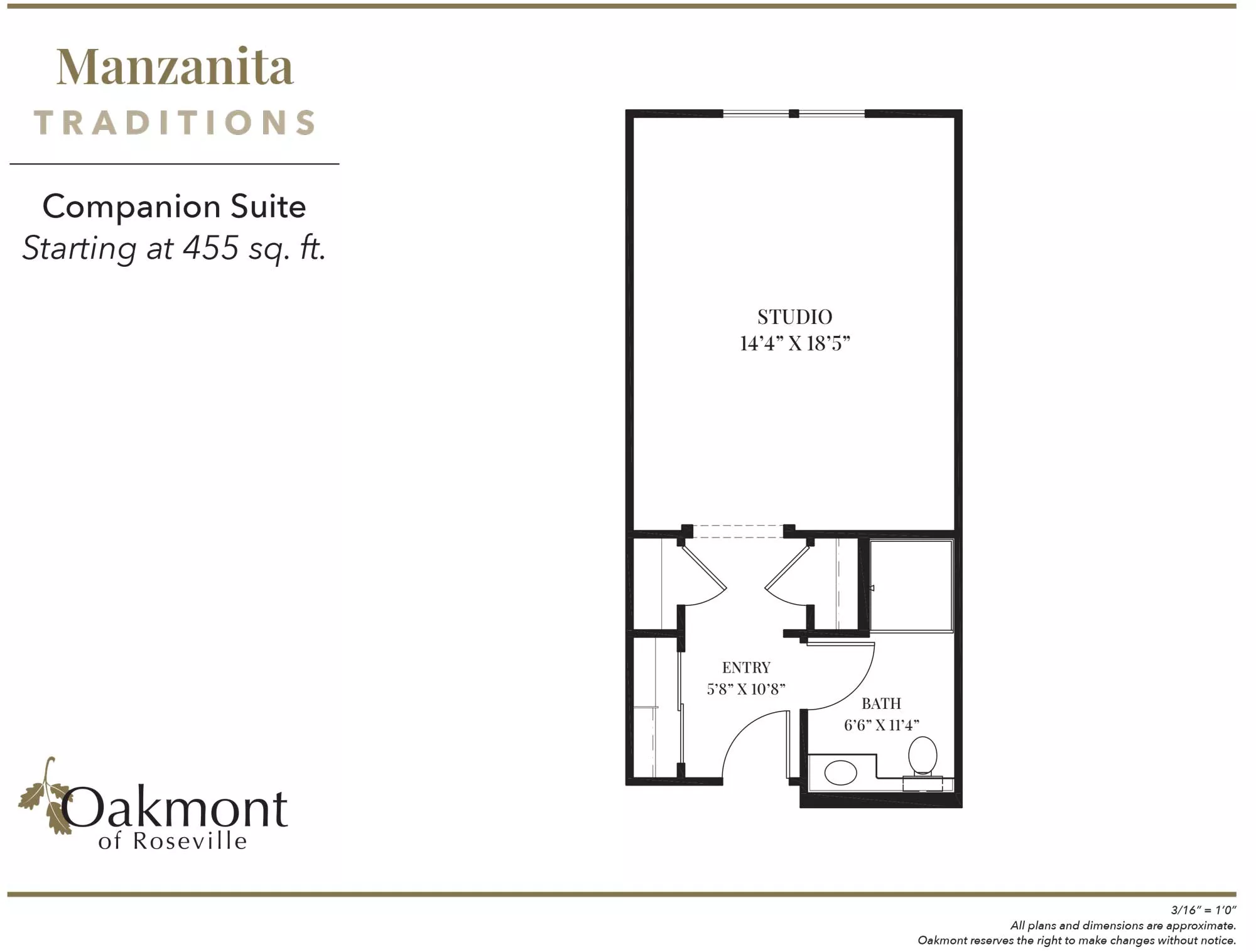 Manzanita companion suite floor plan