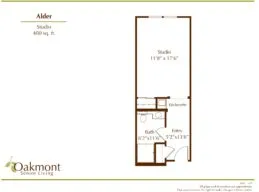 Alder studio floor plan