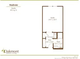Madrone Studio floor plan
