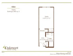 Alder studio floor plan