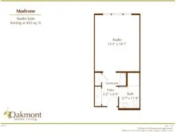 Madrone Studio Suite floor plan