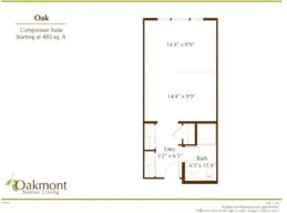 Oak Companion Suite floor plan